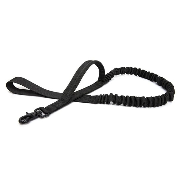 Black Tactical Bungee Pet Leash