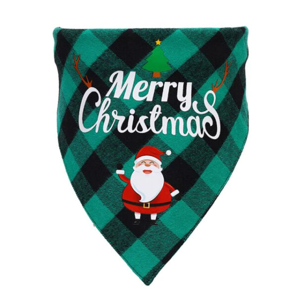 Green Christmas Pet Bandana