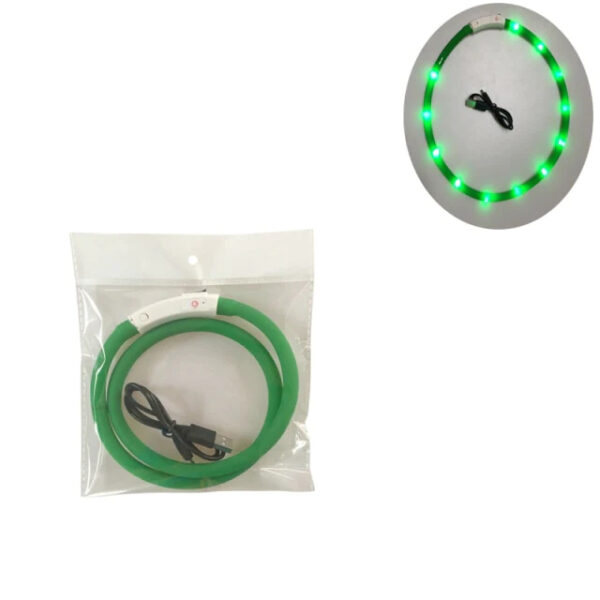 Green Pet LED Dog Collar