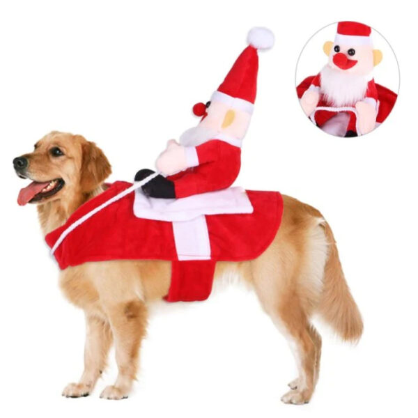 Light Red Christmas Pet Costumes