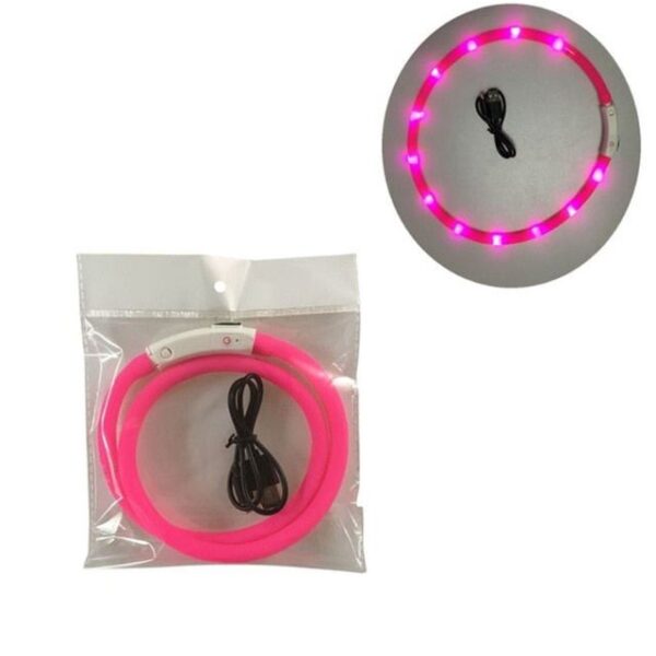 Pink Pet LED Dog Collar