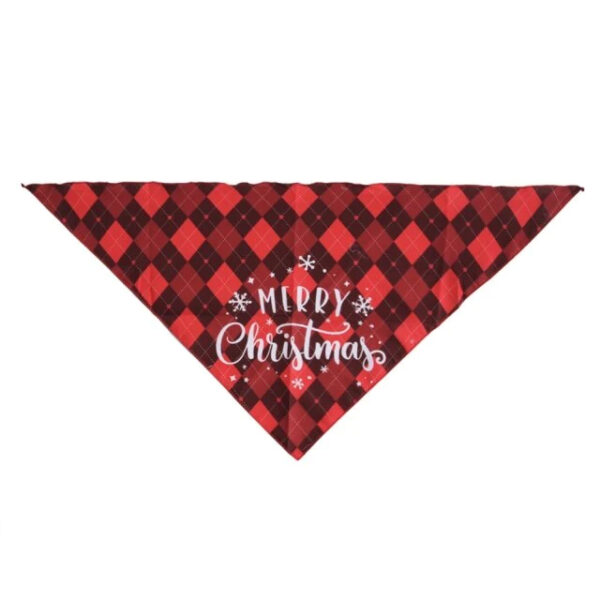 Red Christmas Pet Triangular Bibs