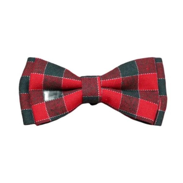 Red Green Christmas Pet Bow Tie