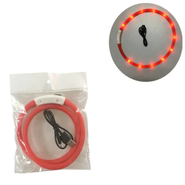 Red Pet LED Dog Collar