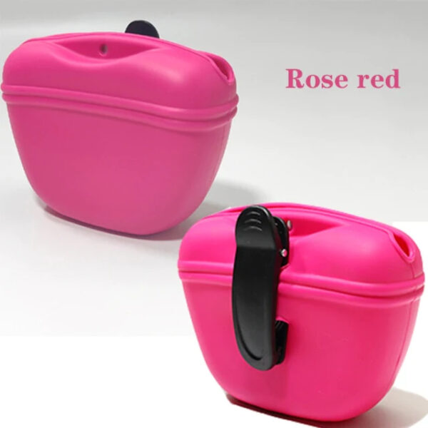 Rose Red Portable Pet Training Bag